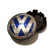 Заглушка ступицы колеса VW d внешний 56мм, d ножек 53мм фиолетовый+хром (4шт) 